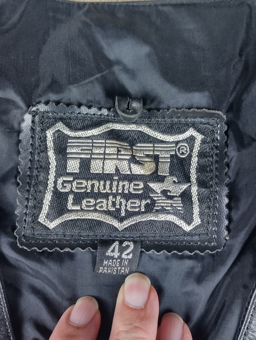 first genuine leather Adults motorcycle Vest Size 42 - Picture 3 of 12